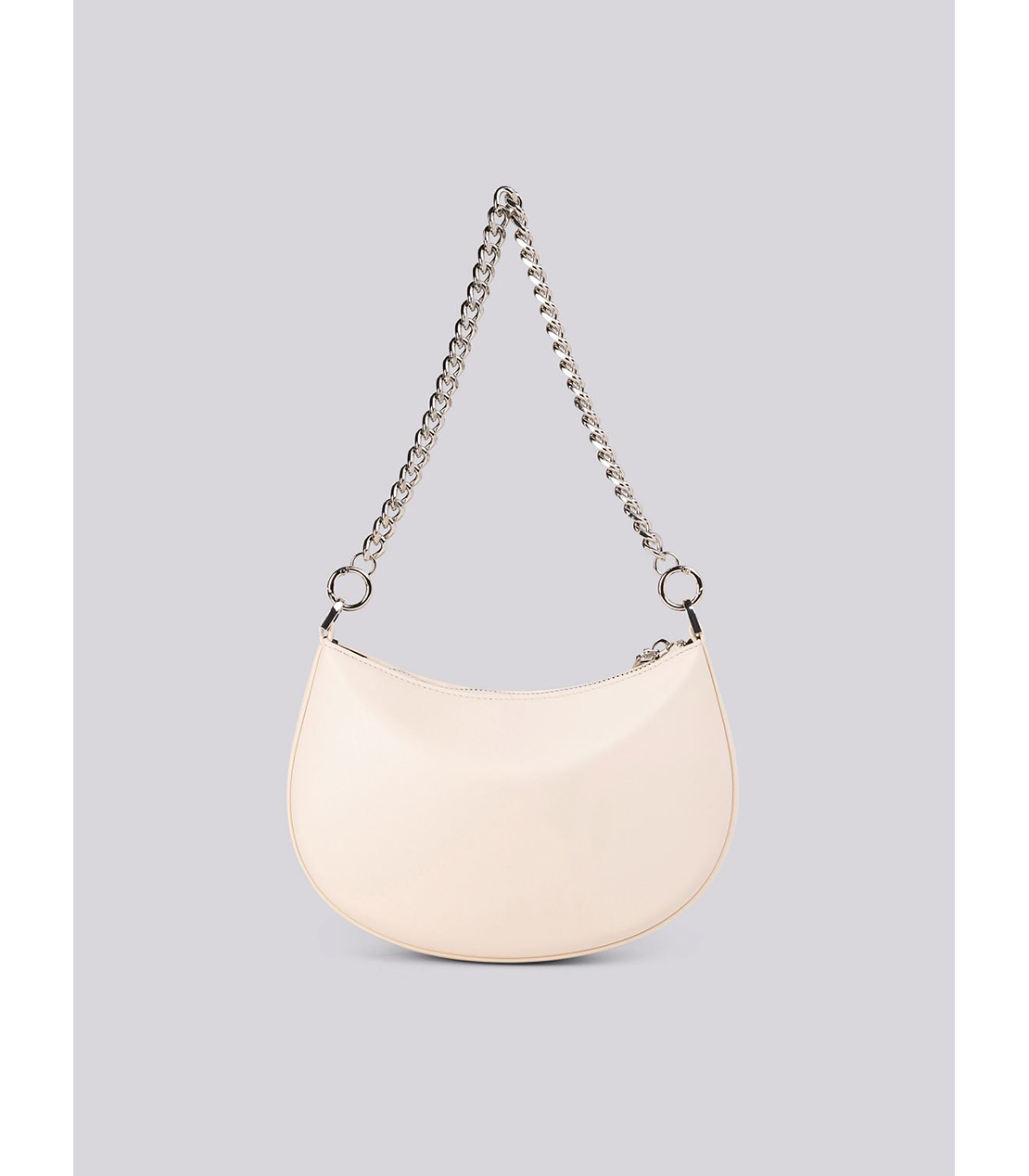 チェーンハンドル付きミニホーボーバッグ 詳細画像 アイボリー 3